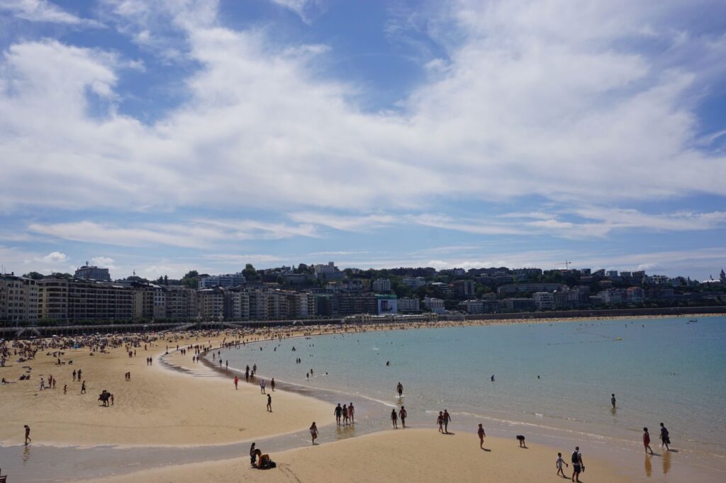 Playa La Concha in San Sebastián.